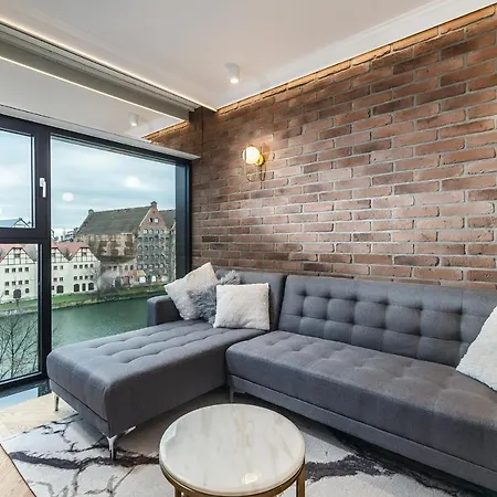 Riverview With Sauna - Old Town - Blue Apartment Danzig