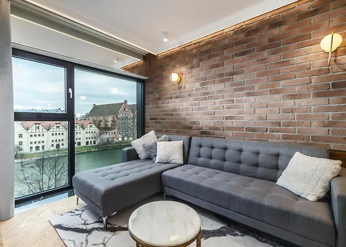 Riverview With Sauna - Old Town - Blue דירה גדנסק